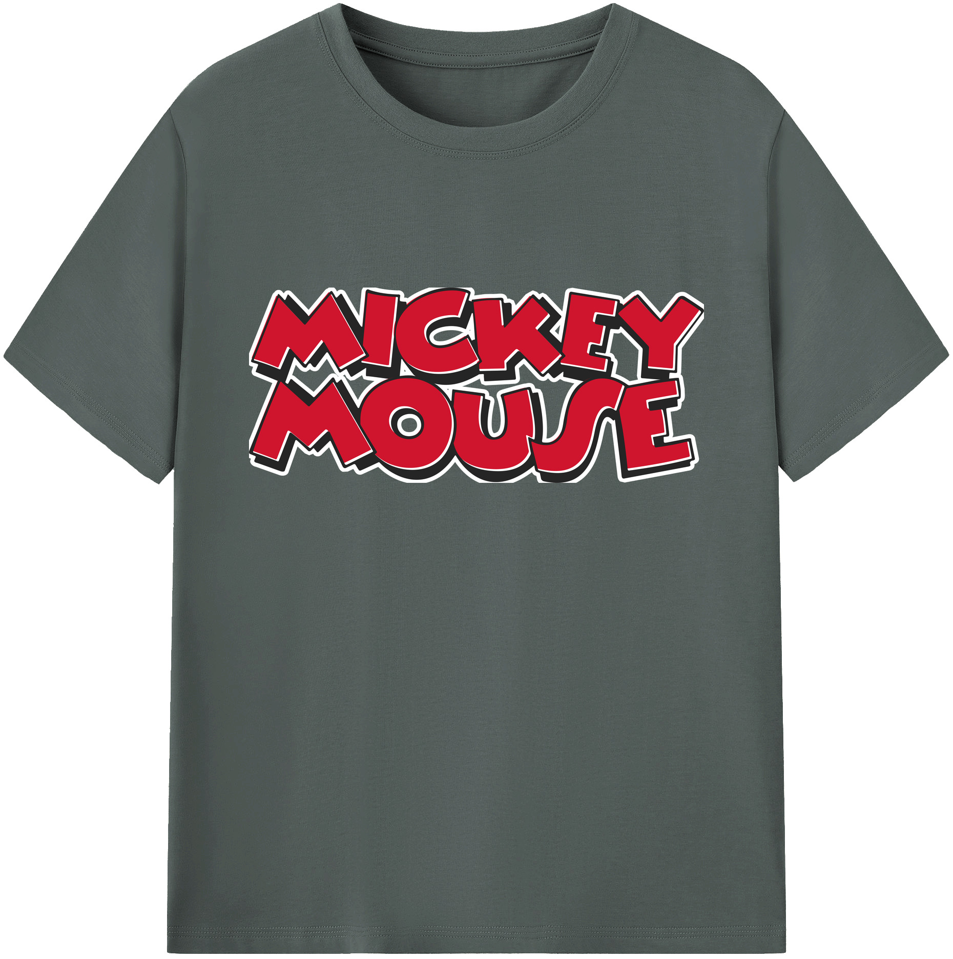 ミッキーマウス Mickey Mouse 綿100％ メンズ半袖Tシャツ｜肌触りやわらか＆通気性